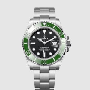 ROLEX SUBMARINER DATA REF 126610LV GHIERA VERDE ANNO 2024 OTTOBRE NOS MAI INDOSSATO